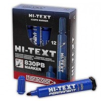 Hi-Text 830PB Permanent Marker Koli Kalemi Yuvarlak Uçlu 4mm Mavi 12'Li Paket